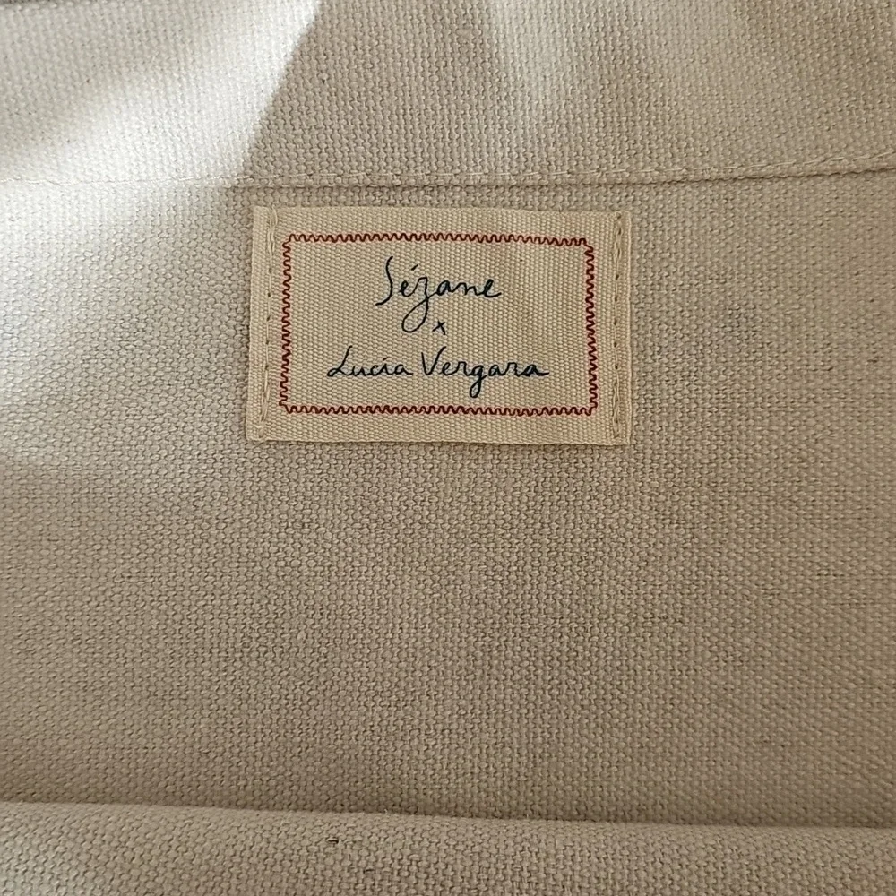 Sezane x Lucia Vergara Tote Bag NWOT - Picture 4 of 4